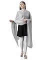 TWIN BIRDS Women Nylon Stylish Light Weight Silver Coin Coloured Shimmer Dupatta/Shawl, 2.5 meter