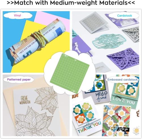 Image of HTVRONT Standard Stickness Cutting Mat, 12x12, 3 Pack, for Quitling | Compatible with Cricut Maker 3 /Maker 4 /Maker /Explore 3 /4 /5 /Air 2 /One, Standard Adhesive Sticky, Quilting Cutting Mats