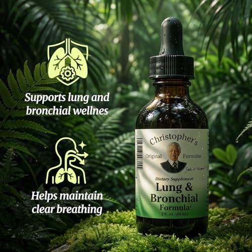 Christopher\'s Original Formulas Lung & Bronchial Formula, 2 oz Liquid - Natural Respiratory Support - Thumbnail 5