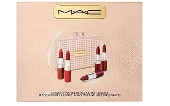 MAC A Taste of Matte Lipstick Set 5色 Amazon.com : MAC A Taste of Matte Lipstick Gift Set : Beauty