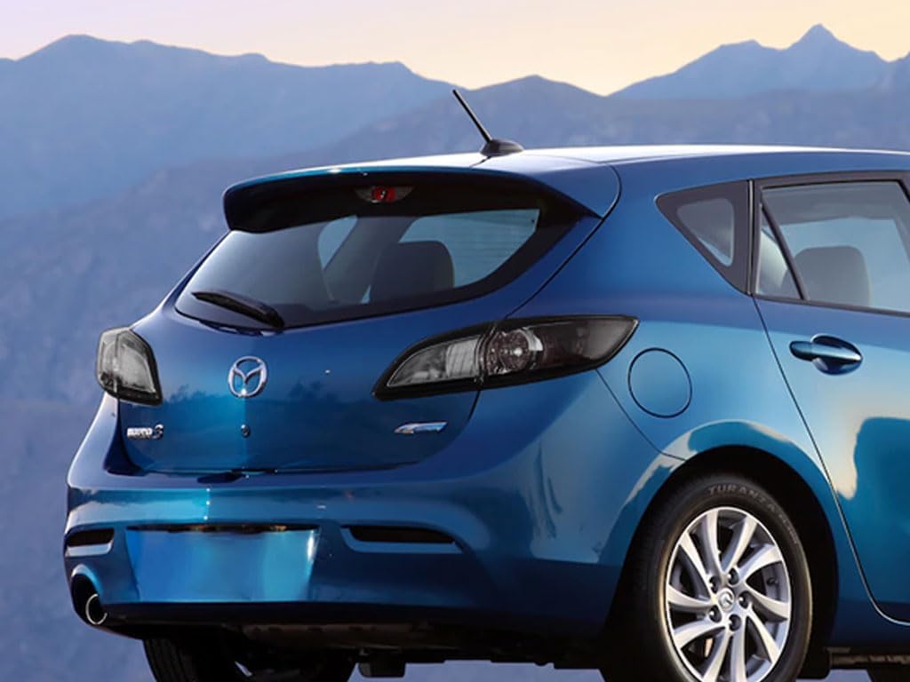 Rvinyl Tail Light Pre Cut Film Tint Cover Kit in Smoke Compatible with Mazda Mazda3 2010-2013 Hatchback - Adhesive Backs