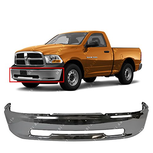 MBI AUTO - Chrome, Steel Front Bumper Face Bar Shell for 2009 2010 2011 2012 Dodge RAM 1500 Pickup 09-12, CH1002387