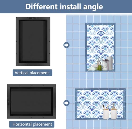 Uni-Green Ready Tile Shower Niche Shelf 17"X25"X4"(Inside 14"X22") - - Water and Leak Proof Large Wall Niche Insert - Image 5