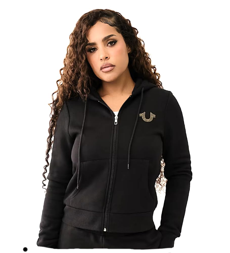True ReligionCircular Terry Zipped Hoodie for women