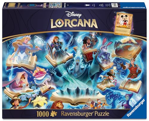 Ravensburger Disney Lorcana Glimmers of the Realm: Sapphire 1000 piece Jigsaw Puzzle for Adults and Kids Age 12 Years Up - Image 2