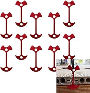 DBAILY Aluminum Alloy Rope Tensioner, 24pcs Red Wind Rope Buckle Adjuster Ultralight Tent Tensioners for Camping Hiking Backpacking Outdoor Activity