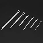 555 Pieces Cotter Pins Zinc Plated Steel Cotter Spring Split Pin Fastener Clips Assortment Kit for Hitch Holds Pin Lock Systems Straight Hairpins Silver