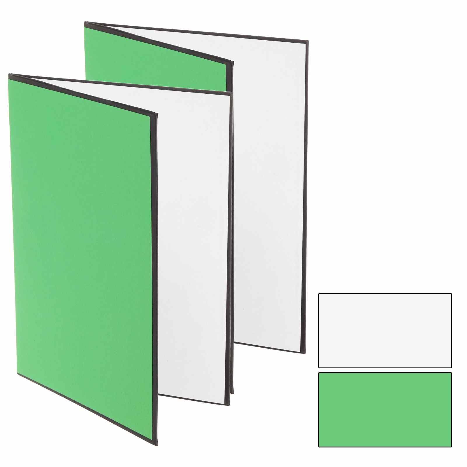Riflettore di luce 2 in 1 per fotografie, 43,2 x 28 cm, pieghevoli e stabili, per scattare foto e prodotti di natura morta, autoportanti, colore verde