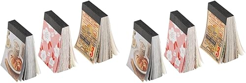 Adhesivo para manualidades, 6 unidades, material para álbumes de recortes, papel retro, vintage, estética, arte vintage, papel Kraft, papel Washi,