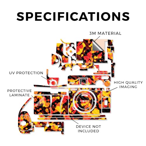 Image of Carbon Fiber Camera Skin Compatible with Sony A6700 Mirrorless Camera (2023) - Warm Modern Camo - Premium 3M Vinyl Protective Wrap Decal Cover - Easy to Apply | Crafted in the USA by MightySkins