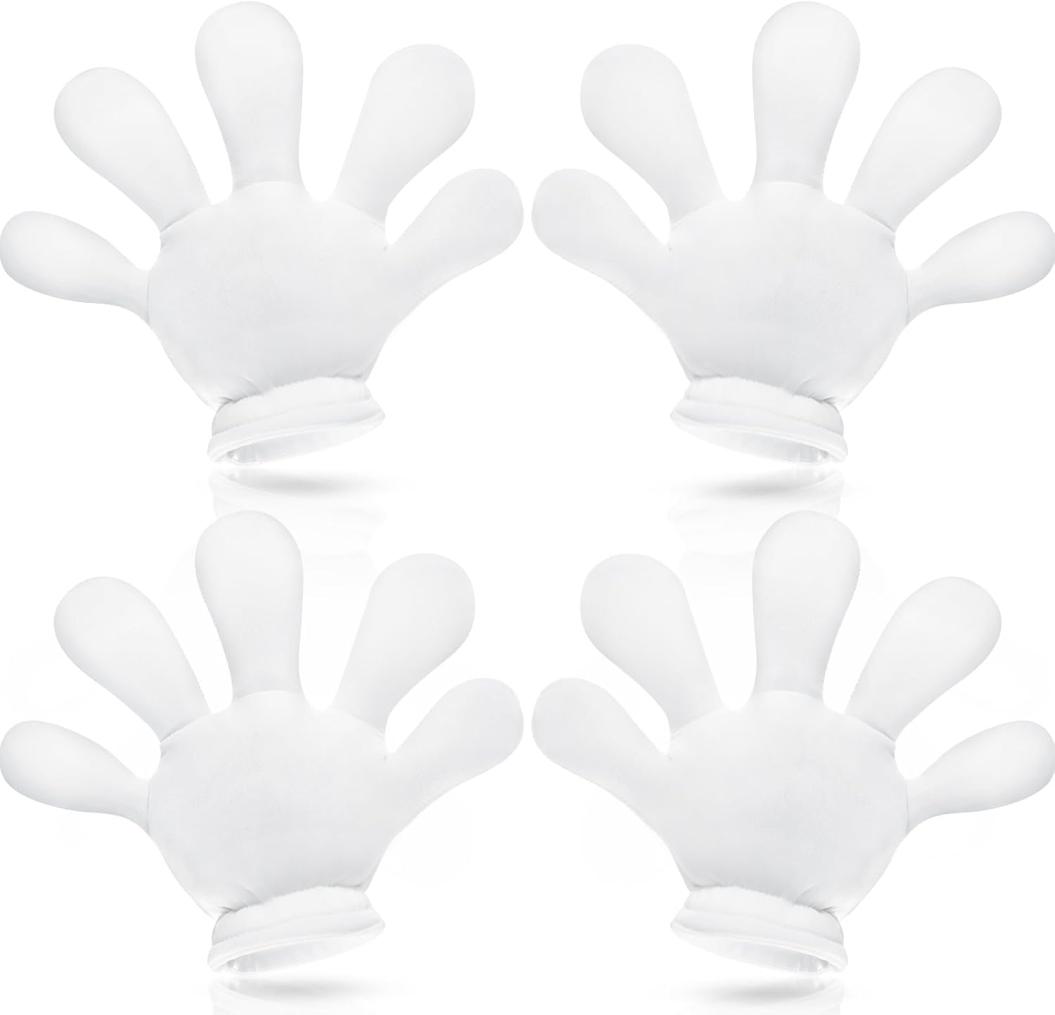 Geyoga 2 Pairs Jumbo Cartoon Hands Large Costume Gloves, Halloween Gloves for Party Birthday Role Playing Costumes