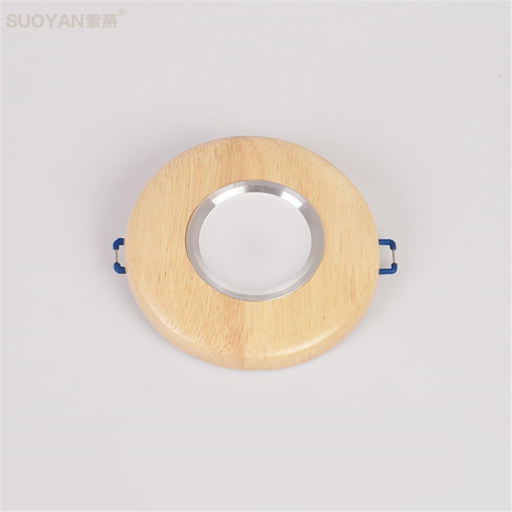 DengWu Ceiling Lights LED Solid Wood Downlight Ceiling Light Embedded Living Room Corridor Arcade Spotlight Wooden Decoration Light, 11CM [Energy Class A++]
