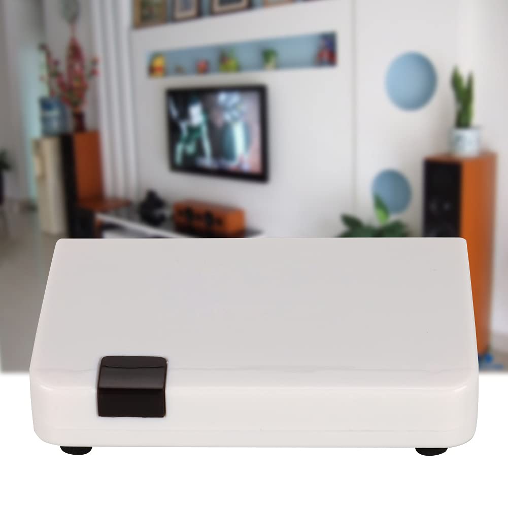 Fockety Convertidor HDMI a RF, Señal a Señal Cableada 1080P HDMI RF Modulador Coax Converter, Mini HD Digital Video Audio Synchronization Cable Box Converter con Control Remoto, para Cable de TV(EU)