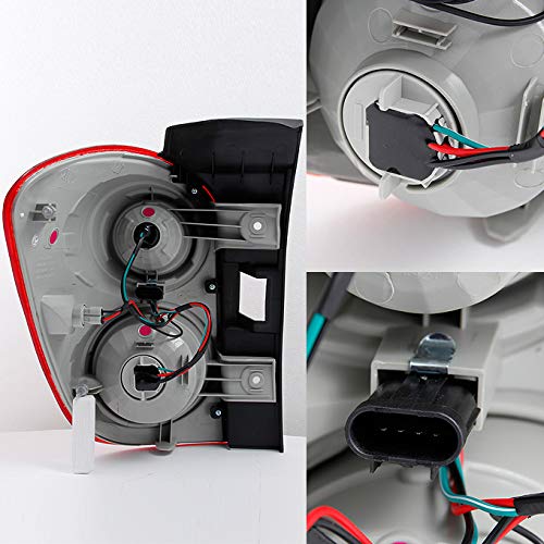 AKKON - For Chevy Equinox SUV Red Clear Rear Tail Light Brake Lamp Taillamp Repalcement Dirver Left Side