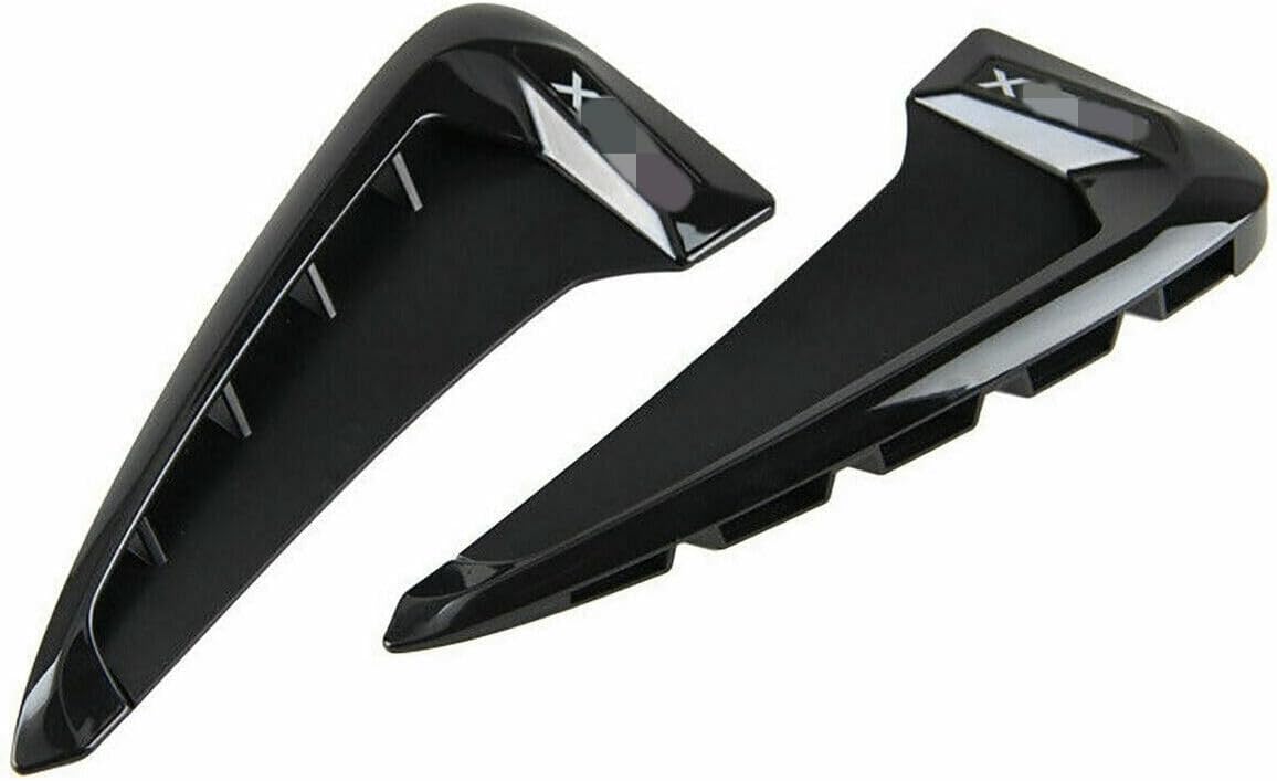 2 PCS Shark Gills Side Decoration Fender Vent Trim,Body Marker Fender Air wing Vent Trim Cover Compatible with BMW X5 F15 X5M F85 2014 2015 2016 2017 2018