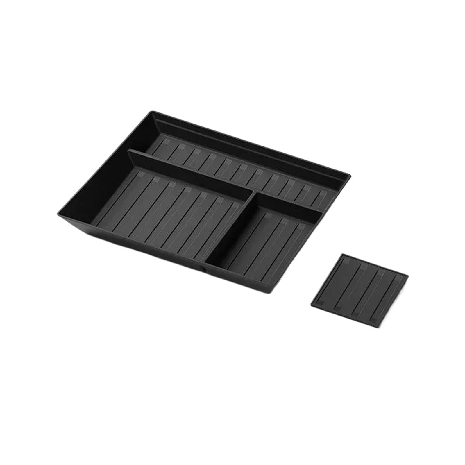 CBKYIQZNDS Car Armrest Organizer Glove Box Storage Boxes Pickup Truck Tray Organizer Case Container Plates TPE Interior Accessories For Tesla For Cybertruck 2024 Center Console Tray