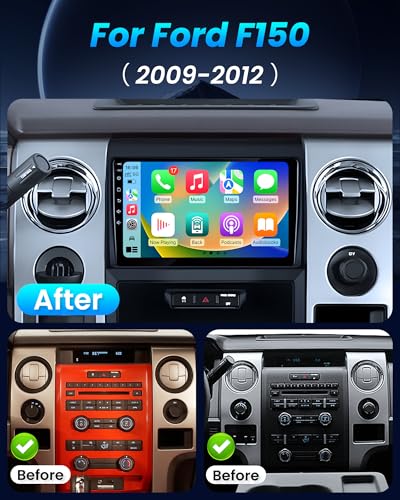 image for Jufodrca Car Radio for Ford F150 2009 2010 2011 2012: [2G+64G] 9 inch 