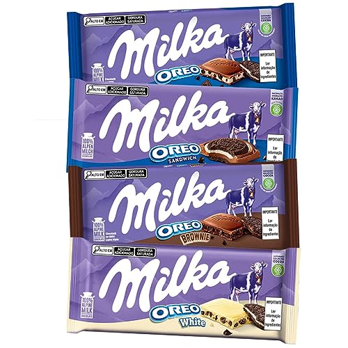 Kit 4 Tabletes Milka Sabores de Oreo - Milka