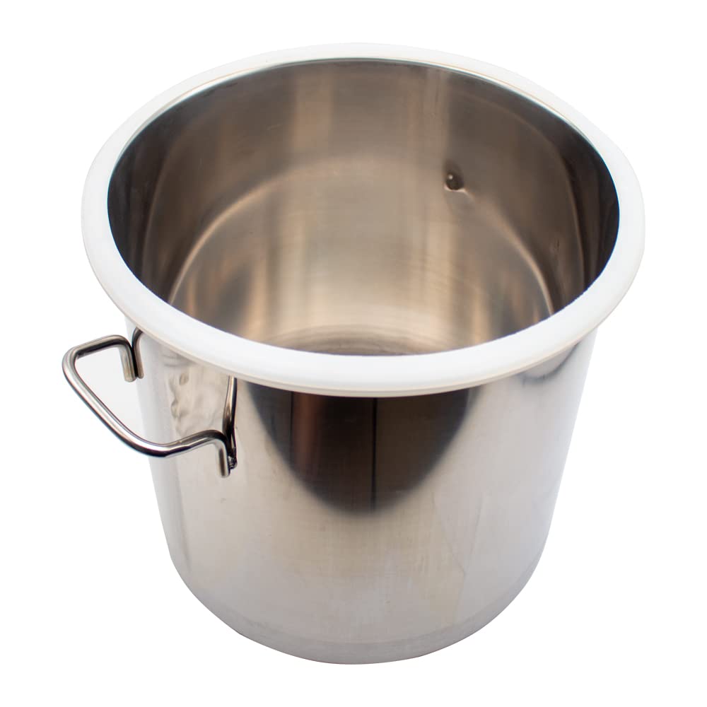 20L Stainless Steel Vacuum Chamber 5 Gallon Vacuum Defoaming Barrel for Epoxy Resin AB Glue (20L)