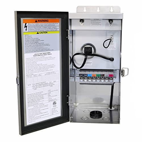 Lightkiwi X5363 600 Watt (12V-14V-16V-18V-20V-22V Ac) Multi-Tap Low Voltage Transformer, Weatherproof For Pathway, Spotlight And Outdoor Landscape Lighting, Etl Listed #TOP6