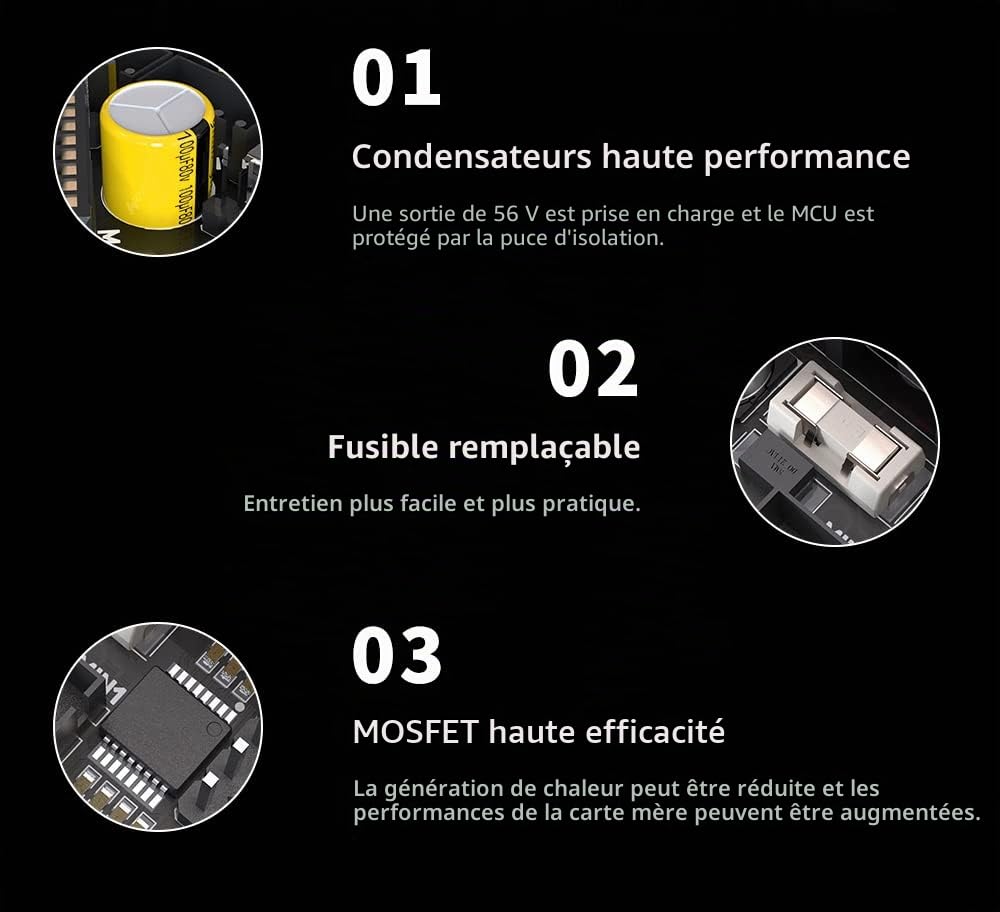 BIGTREETECH Octopus Max EZ V1.0 Control Board 32 bits nouvelle carte mère Octopus pro mise à niveau, compatible avec le pilote étape par étape ez2209, prise en charge de la sortie