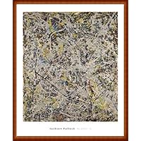 Amazon.co.jp: ポスター ジャクソン ポロック Number 9 1949 額装品