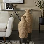 Deco 79 Seagrass Handmade Decorative Vase Tall Woven Floor Centerpiece Vase, Vase for Home Decoration 10" x 10" x 28", Brown - Image 5