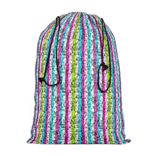 Image of ArtzFolio Color Triangles | Reusable Sack Bag | Bag for Gym, Storage, Vegetable & Travel