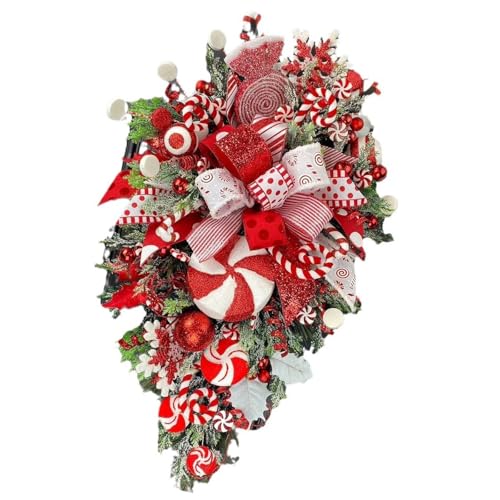 Couronne de bonbons décoration plastique Noël et vacances - 2