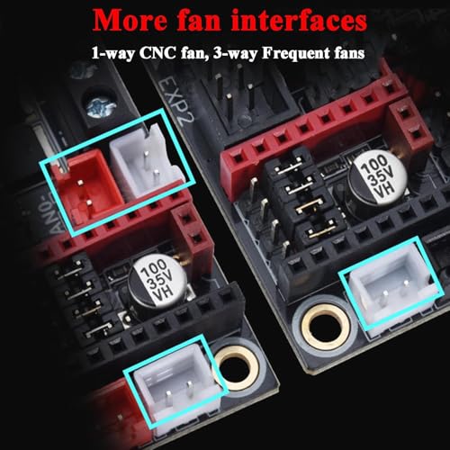BIQU DIRECT 3D-Druckerteil SKR V1.4 32-Bit-Steuerkarte Smoothieboard & Marlin Open Source SKR V1.3-Upgrade-Unterstützung TMC2209 / TMC2208 / TMC2130 / A4988 / 8825 / Schrittmotortreiber (SKR V1.4)
