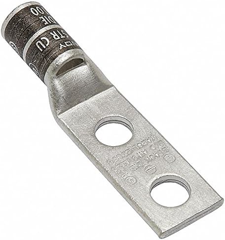 Two Hole Lug Compress Connector, 2/0 AWG