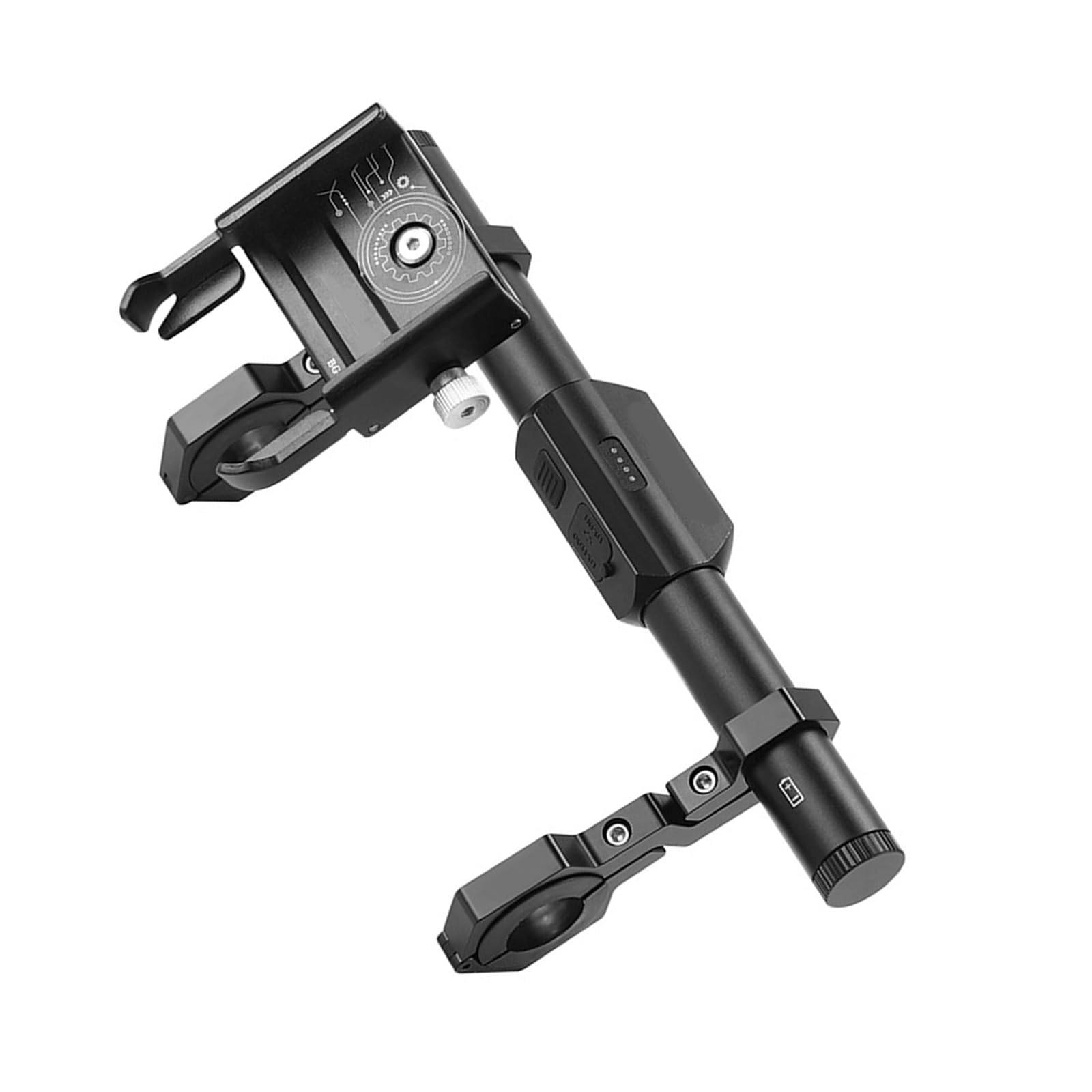 EXQIOUR Multifunctional Bicycles Light Handlebars Extenders 360 Degree Rotation Holder for Commuters and Enthusiasts Bright Bike Light