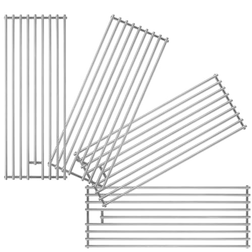 GTBBQPai 2025 4 Pack 8mm Stainless Steel BBQ Grill Grates Replacement Parts for 65073 L60000 L75000 L90000, Bull 16517 BBQ Angus, Brahma, Lonstar Select, Outlaw Steer Premium, Lonestar Select