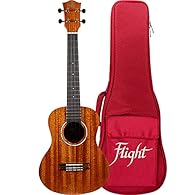 This ukulele features a beautiful all-solid mahogany top and laminate mahogany back and sides Double brand B1U pickup installed that is easy to use, simple tone, and volume control These fluorocarbon strings have quality and projection that brings ou...