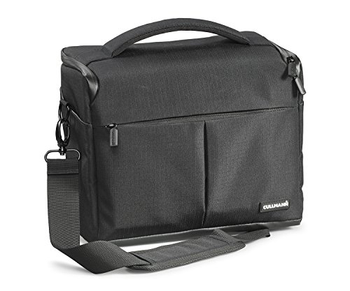 CULLMANN - 90400 - Torba na aparat Malaga Maxima 200 z dużym otworem na kieszeń, czarna - Wymiary wewnętrzne: 230 x 180 x 130 mm - Nadaje się do: jednego średniego zestawu DSLR - Materiał: poliester