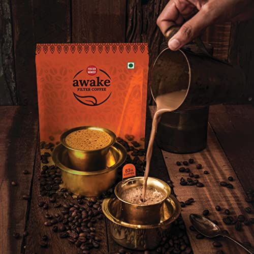 Image of FRESH & HONEST Awake Filter Coffee Powder | Blend of Coffee 83% Chicory 17%| South Indian Filter Coffee | 200g Pack (Pack of 3)
