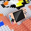 Retro Handheld Game Console, 3.5-inch HD Screen, 800 Classic Games, Single Player or 2-Person Game Mode, Gameboy,Retro Gaming Console,Grey/Pink (Pink)