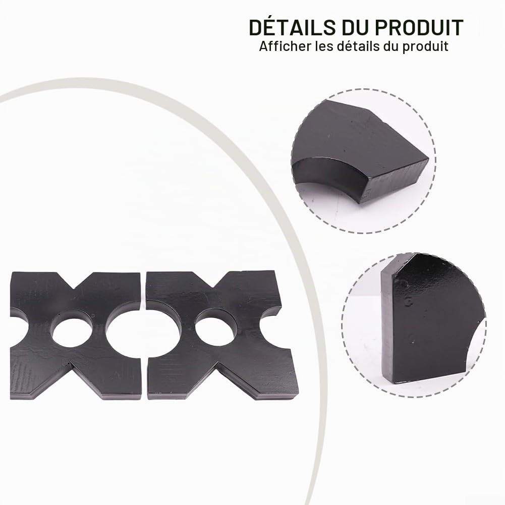 Lot de 2 plaques de presse hydrauliques d'atelier, 20 tonnes et 32 tonnes pour plaques de base de presse, pince en métal polyvalente avec trous ronds, facile à installer, support pour
