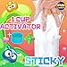 1.06QT Super Clear Slime Activator 34OZ Solution with Plastic Measuring Cup, FunKidz 1L Fine Formulation Work with All Types Slime Glue Washable Non-Toxic Kids Friendly Ingredients