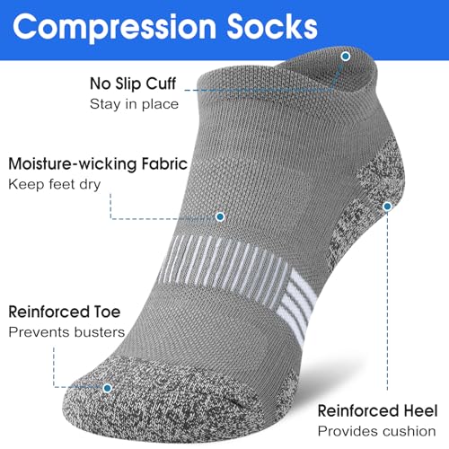 Women Ankle Socks Cushioned Running Athletic Low Cut Gift Socks for Hiking, Sport, Gym, Workout3