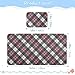 Cherry Gray Plaid Gingham Cooling Baby Fitted Mattress 28