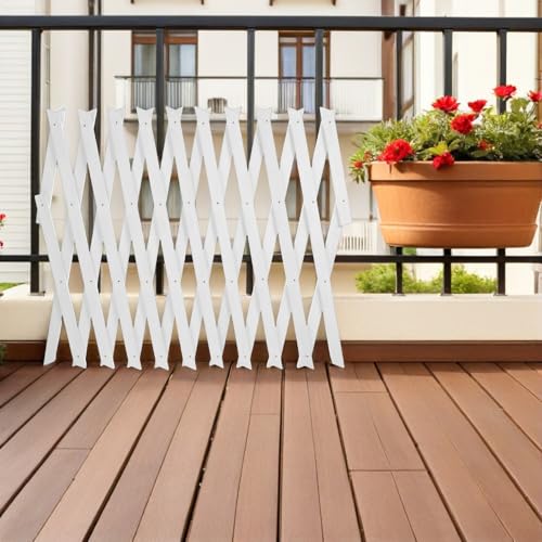 Celosía de madera extensible para pared y enrejado para plantas de interior y exterior 7