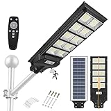 500W Solar Street Lights Outdoor, 25000LM Solar Led Security Flood Lights Motion Sensor, IP66...