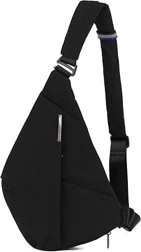 Miniatura 1 de Crossbody Bags For Men, Lightweight Crossbody Sling Backpack, Sling Bag Anti Thief Chest Bag Daypack For Travel Hiking (Black)