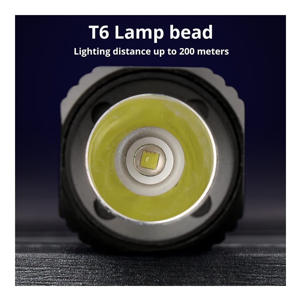 String Lights Ładowalna latarka LED z koralikami T6 5 trybów oświetlenia Wodoodporne światło kempingowe może być używane jako oświetlenie festiwalowe Power Bank (kolor: bateria-1800 mAh)