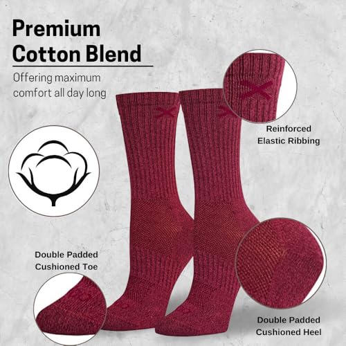 Image of Odd Sox - Basix Heather Athletic Crew Socks - Knit Cotton Cushioned Breathable Arch Support - Unisex Sizing