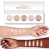 Highlighter-Powder-Palette-Makeup-Palette-Facial-Bronzers-Illuminator-Palette-Highlighter-Baked-Waterproof-Long-Lasting-Brilliant-Lighten-Skin-Color-Face-Highlighter-Powder Highlighter Powder Palette, Makeup Palette Facial Bronzers Illuminator Palette Highlighter Baked Waterproof Long Lasting Brilliant Lighten Skin Color (5 Color, 1 Count (Pack of 1))