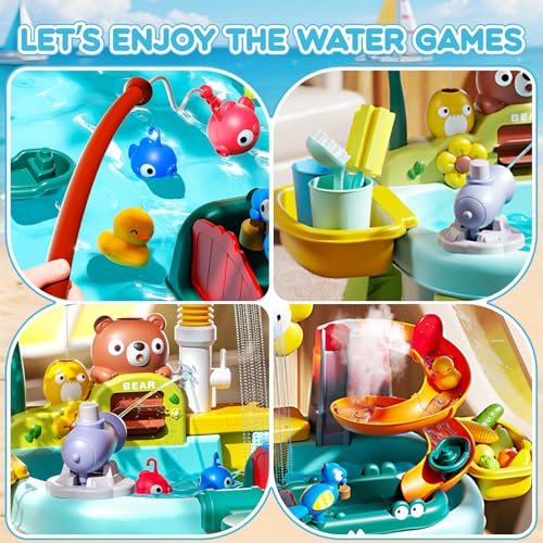 image for ArkChroms 2026 Upgraded Toddler Sand Water Table Toy with Electric Wat