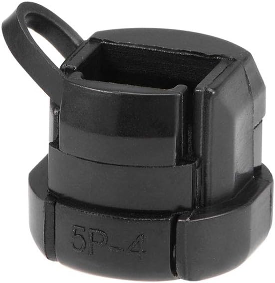 sourcing map Cable Grommets Twist Lock Cable Wire Ties Round Strain Bushing 13.7x11mm Nylon Black 20pcs