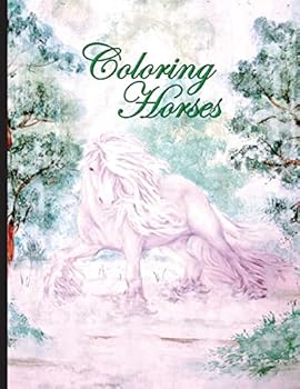 Paperback Coloring Horses Book